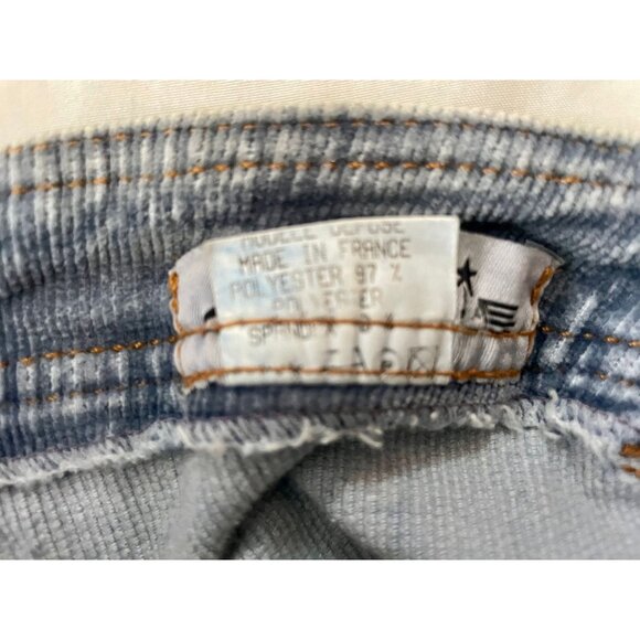 Vintage 1970s Corduroy Patch Pockets Roller Skimp Jeans by Angie Made in France. - Picture 9 of 10
